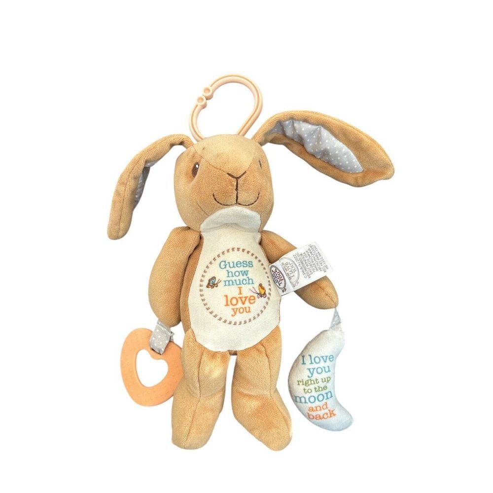 Guess How Much I Love You Nutbrown Hare Bunny Plush Rattle Teether Crinkle Lovey